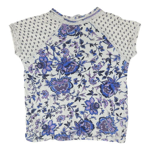 Next Women's Multicoloured Floral T-Shirt - Size 16