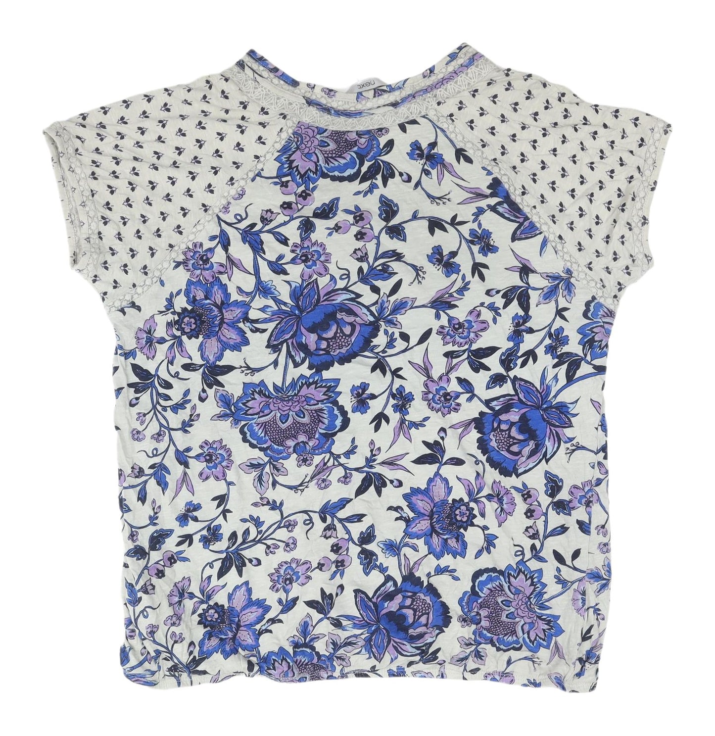 Next Women's Multicoloured Floral T-Shirt - Size 16