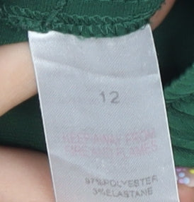 Et Vous Women's Green Relaxed Trousers Size 12