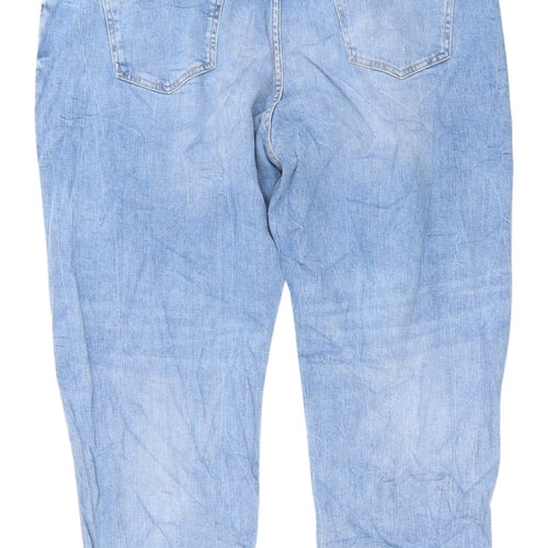 Marks & Spencer Women's Blue Boyfriend Jeans, Size 20