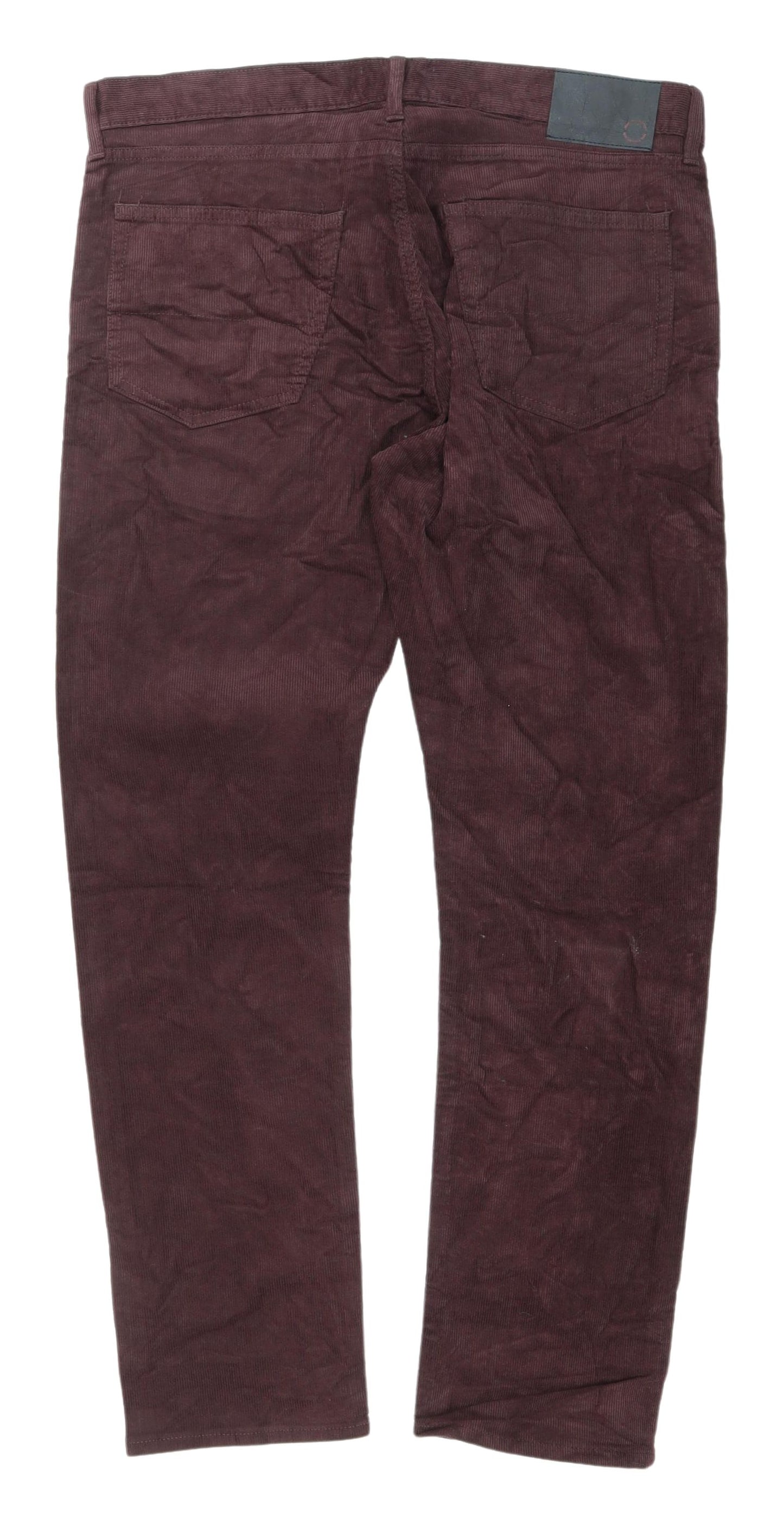 Marks and Spencer Men's Brown Slim Corduroy Chinos