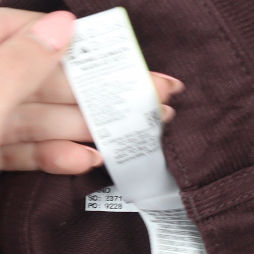 Marks and Spencer Men's Brown Slim Corduroy Chinos