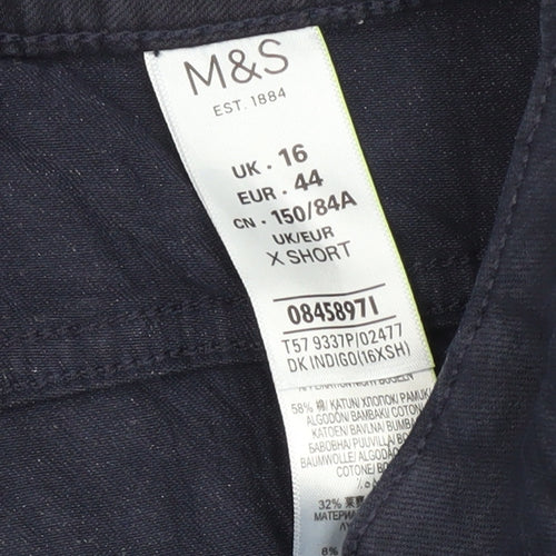 Marks and Spencer Women's Blue Skinny Jeans Size 16