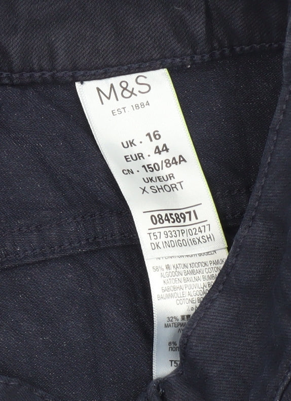 Marks and Spencer Women's Blue Skinny Jeans Size 16