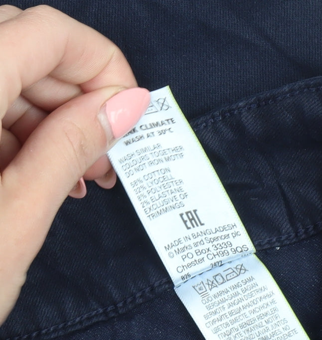 Marks and Spencer Women's Blue Skinny Jeans Size 16