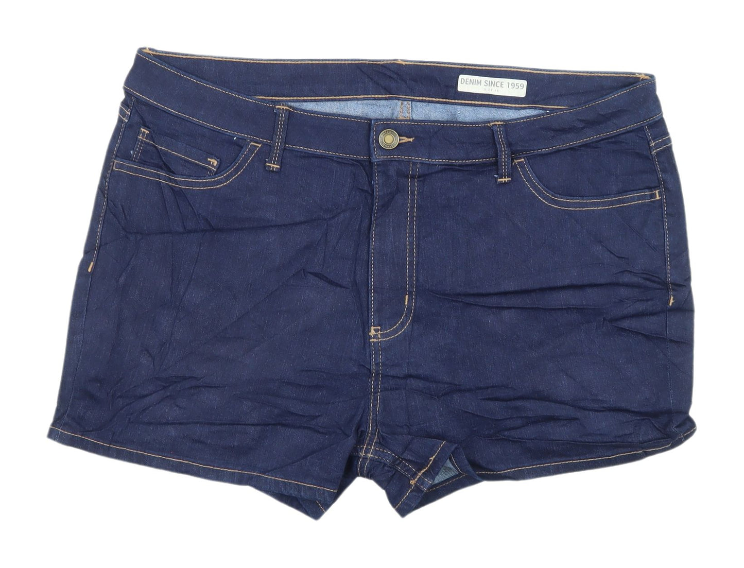 Marks and Spencer Women's Blue Denim Bermuda Shorts