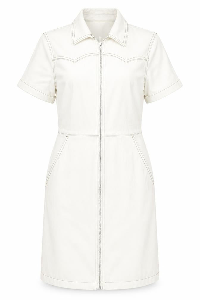 Marks and Spencer Women's Beige Shirt Dress Size 8