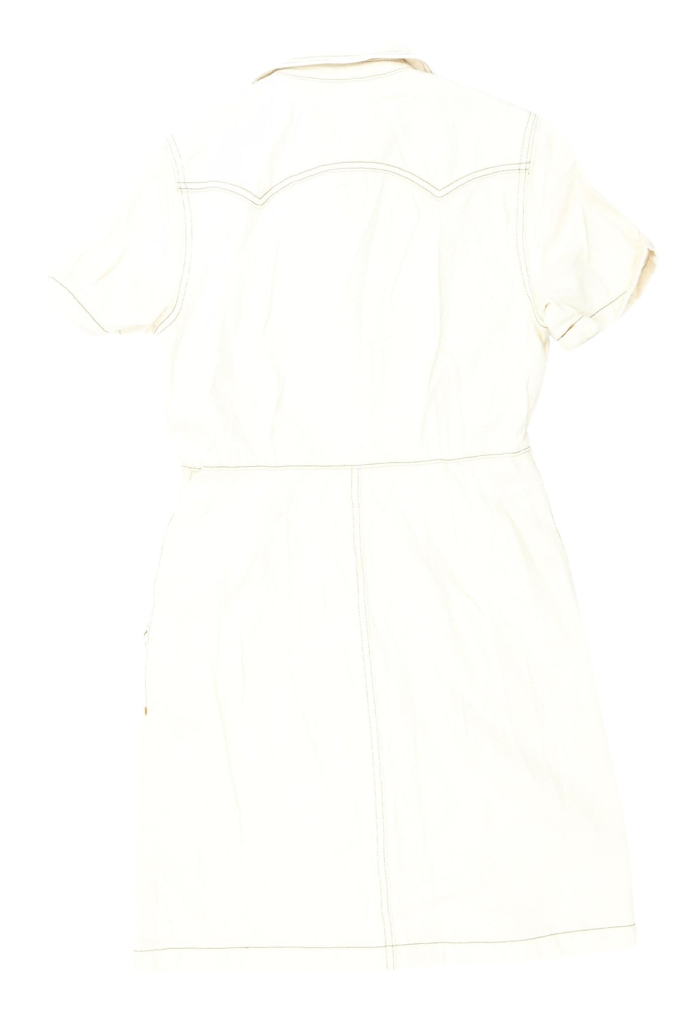 Marks and Spencer Women's Beige Shirt Dress Size 8