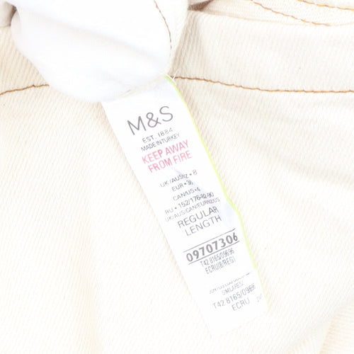 Marks and Spencer Women's Beige Shirt Dress Size 8