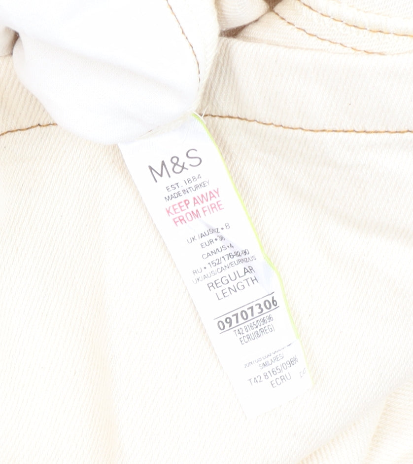 Marks and Spencer Women's Beige Shirt Dress Size 8