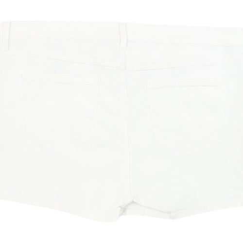 Marks and Spencer Women's White Chino Shorts Size 20