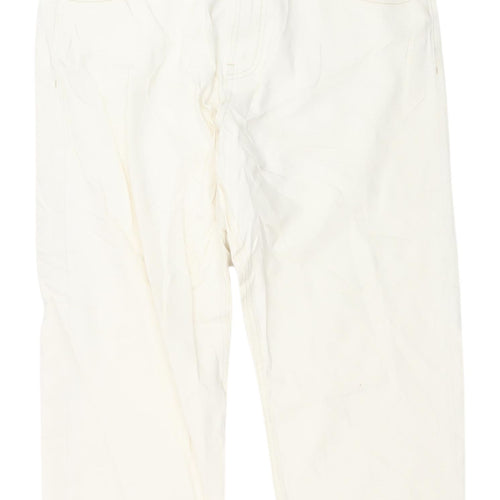 Marks and Spencer Women’s Ivory Straight Jeans, Size 16