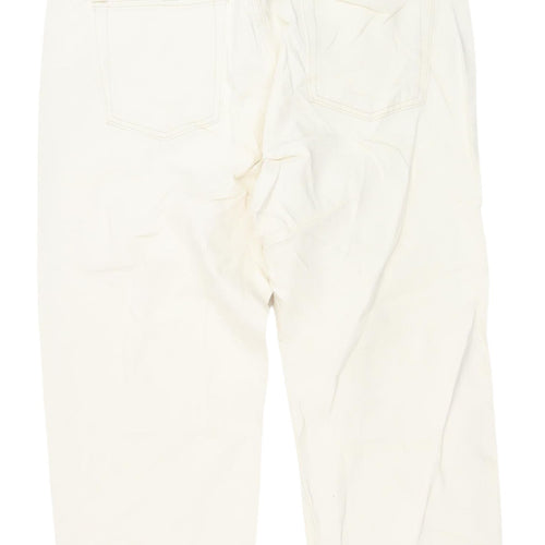 Marks and Spencer Women’s Ivory Straight Jeans, Size 16