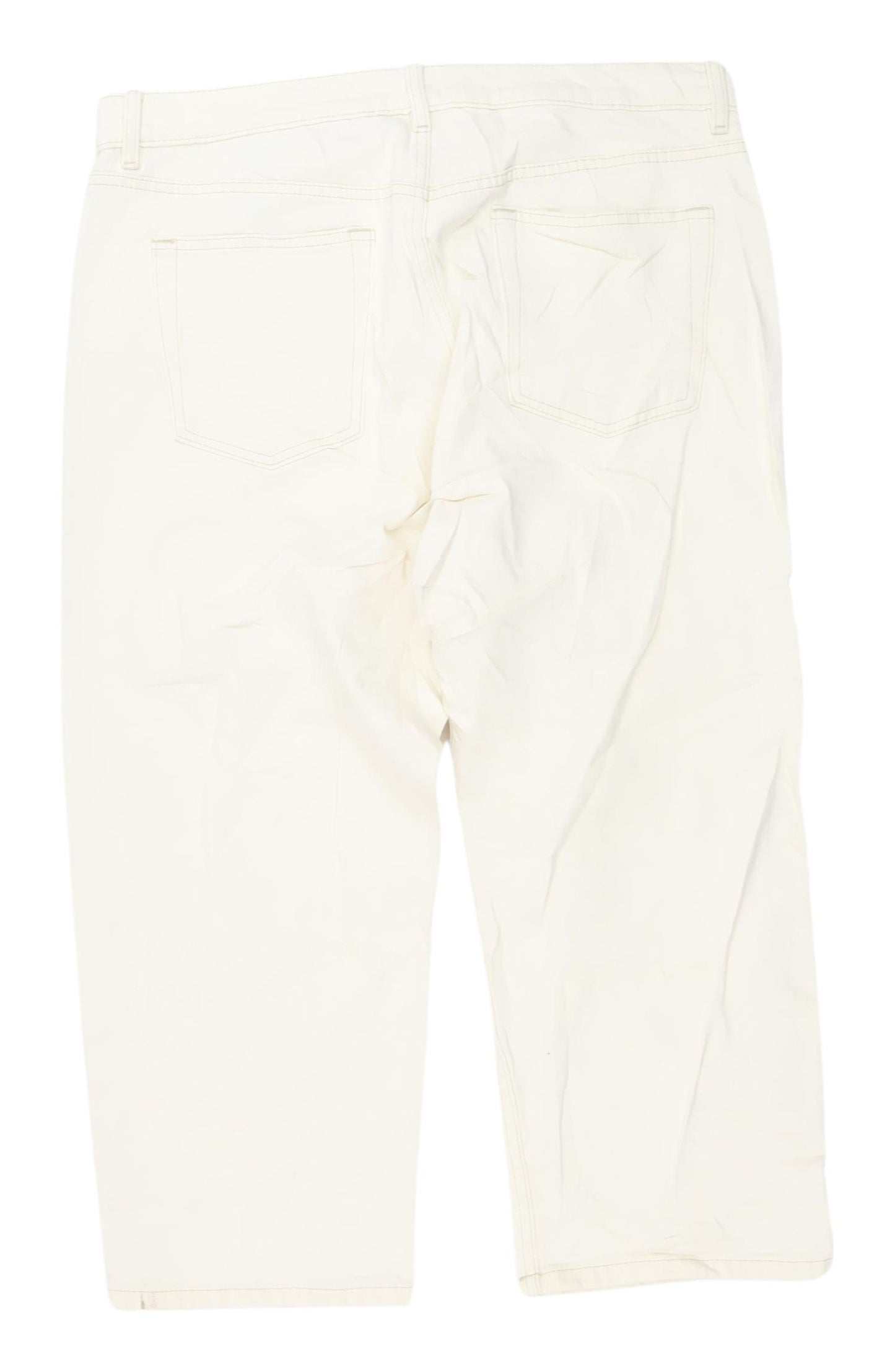 Marks and Spencer Women’s Ivory Straight Jeans, Size 16