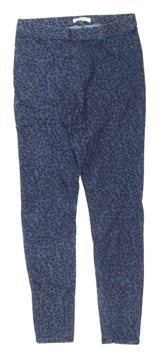 Marks and Spencer Blue Animal Print Jegging, Size 14