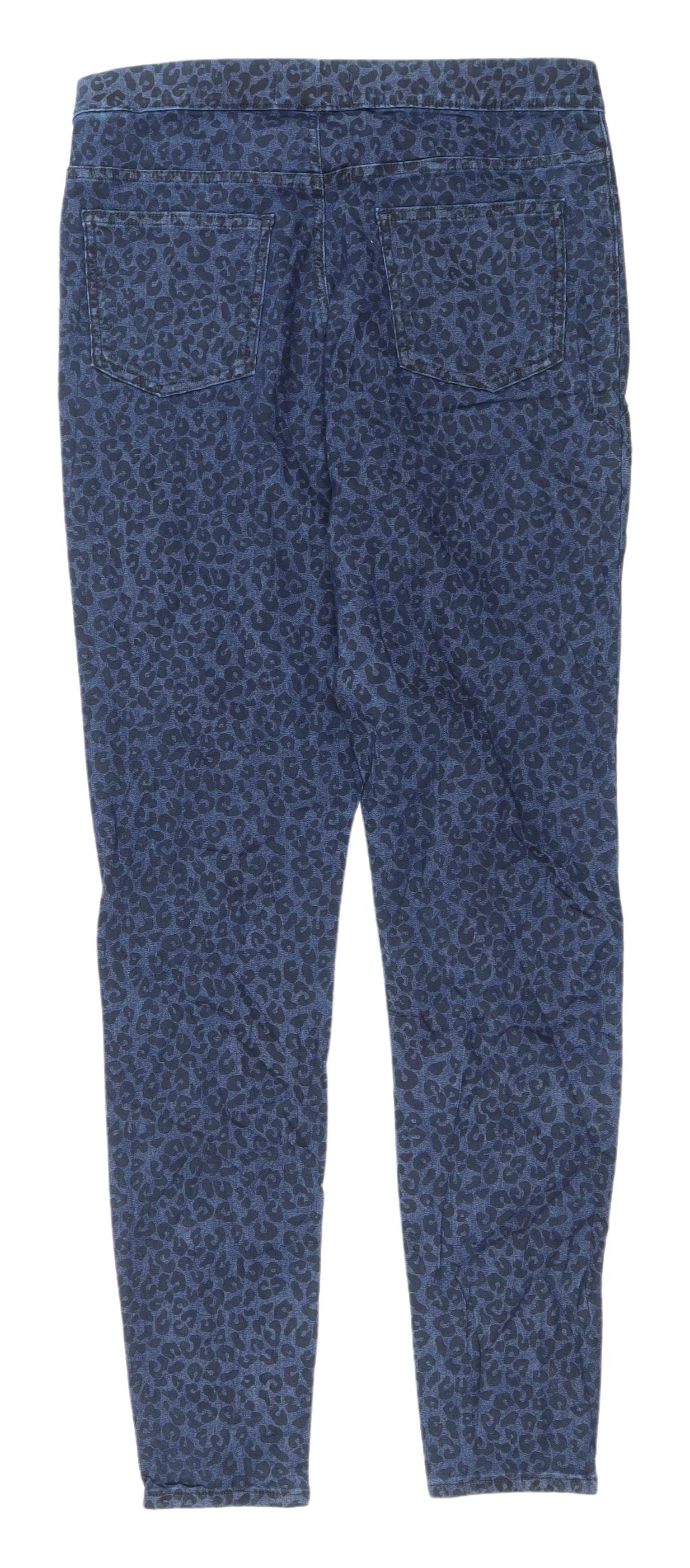 Marks and Spencer Blue Animal Print Jegging, Size 14