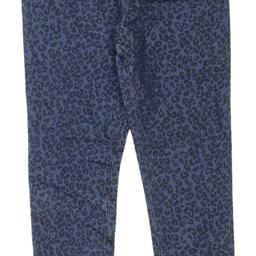 Marks & Spencer Women's Blue Animal Print Jeggings