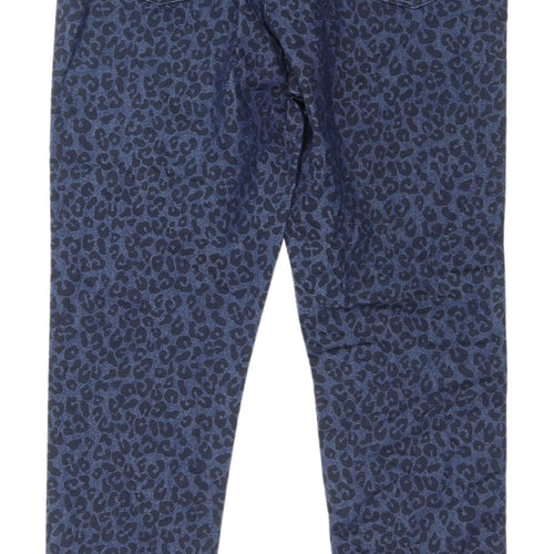 Marks & Spencer Women's Blue Animal Print Jeggings