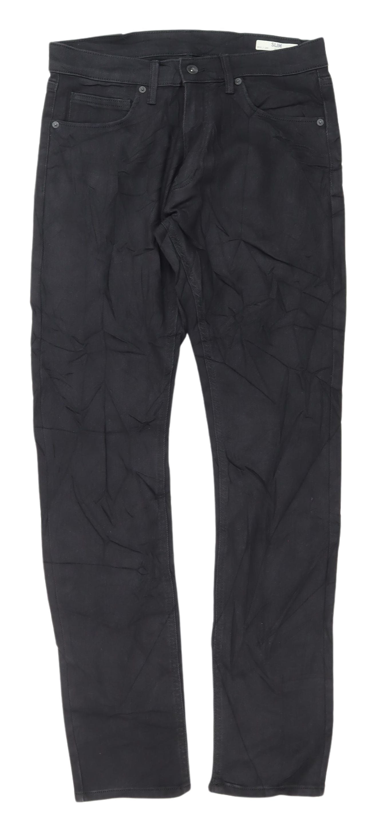 Marks and Spencer Men's Black Slim Jeans 32W 33L