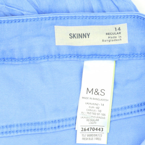 Marks and Spencer Women's Blue Skinny Jeans