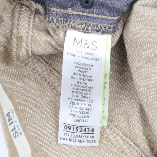 Marks and Spencer Beige Slim Men's Jeans