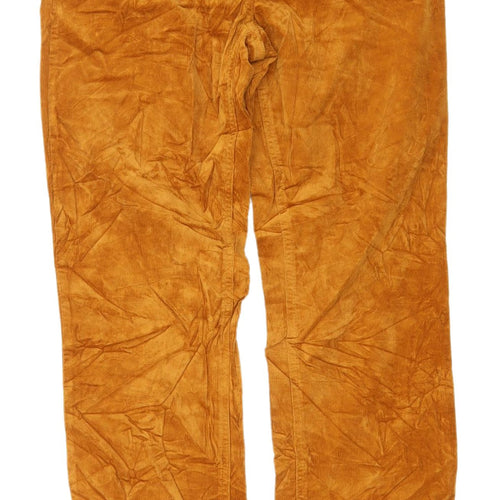 Marks and Spencer Women's Orange Corduroy Trousers