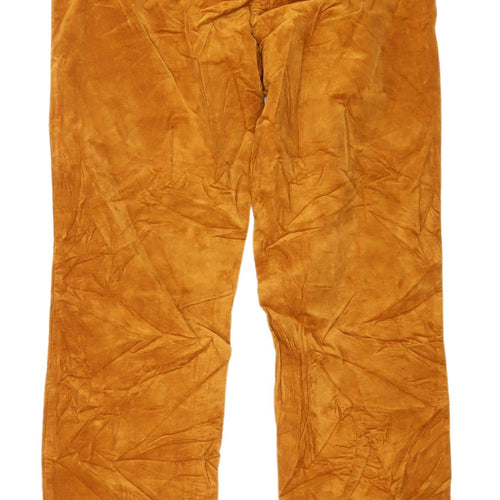 Marks and Spencer Women's Orange Corduroy Trousers
