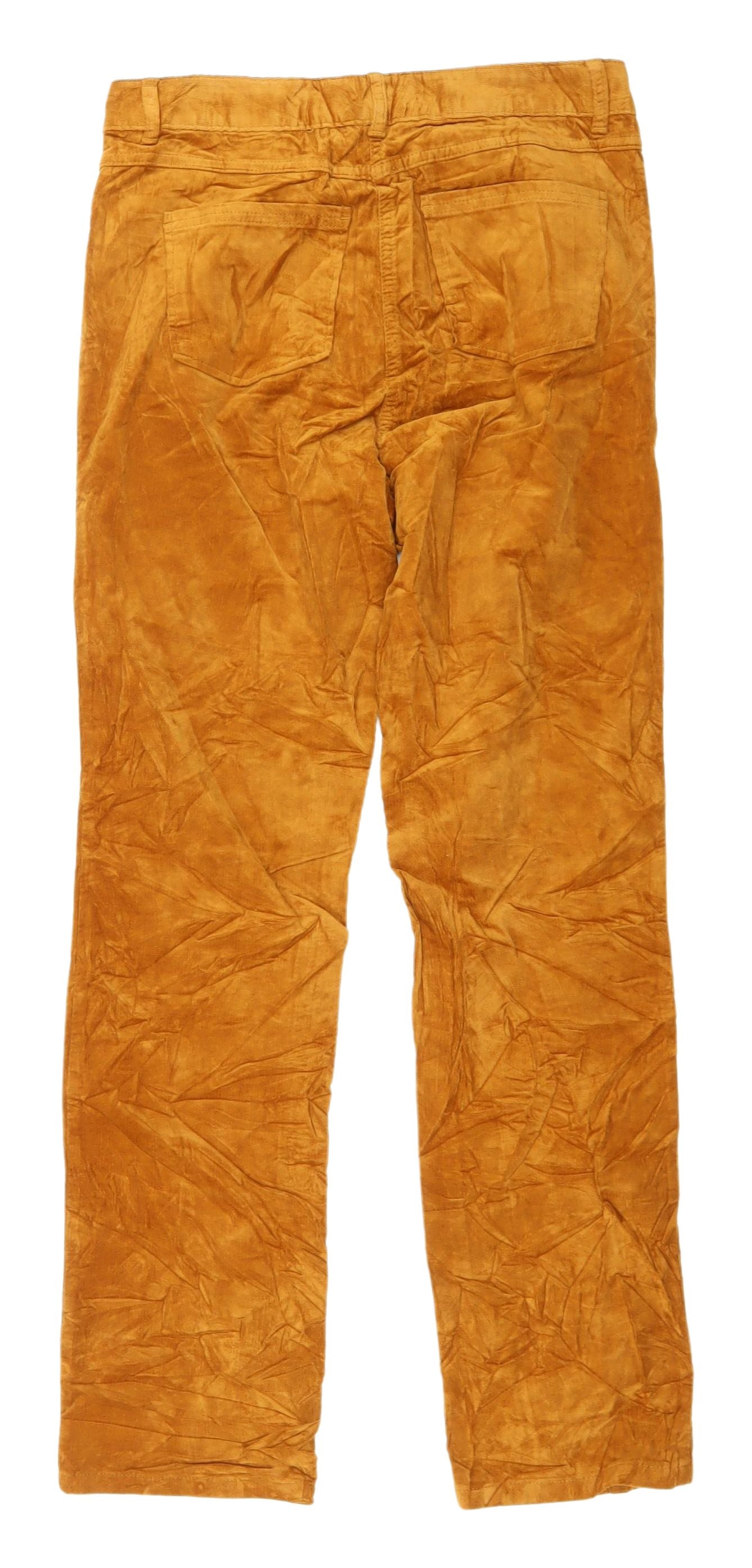 Marks and Spencer Women's Orange Corduroy Trousers