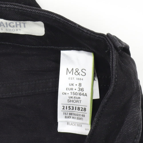 Marks and Spencer Women's Black Straight Jeans Size 8
