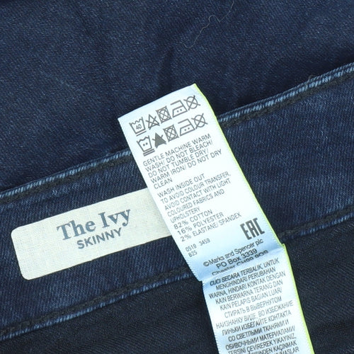 Marks and Spencer Women's Blue Skinny Jeans Size 22 Plus
