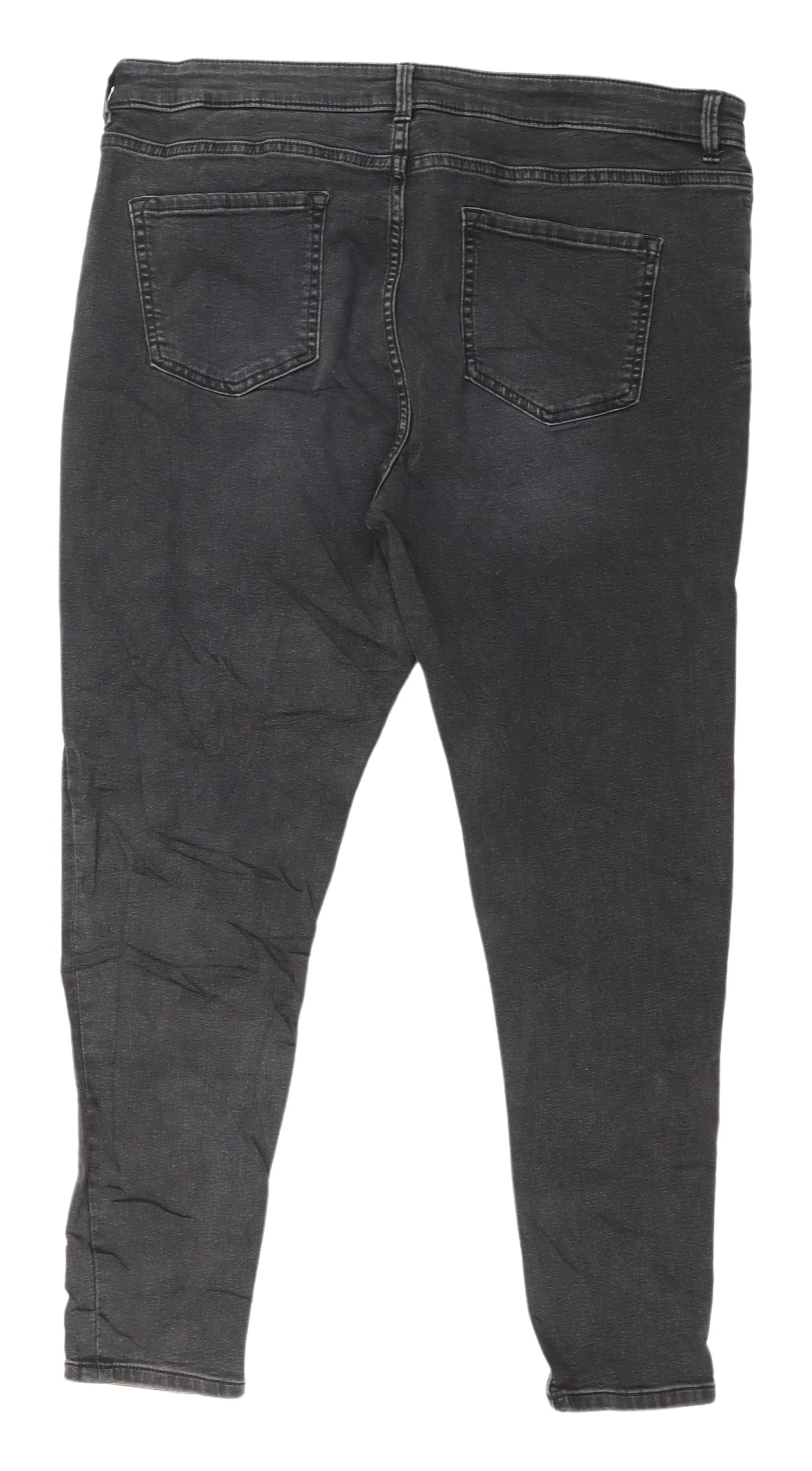 Marks and Spencer Black Skinny Jeans, Size 18, Women's