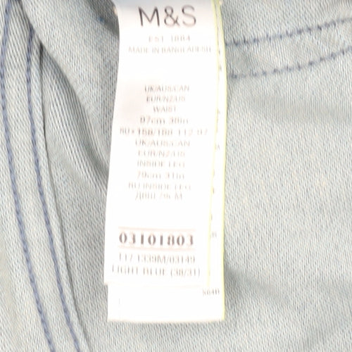 Marks and Spencer Men's Blue Slim Straight Jeans