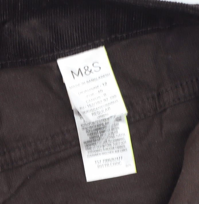 Marks and Spencer Women's Brown Corduroy Trousers