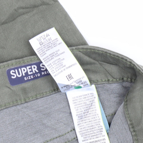Marks and Spencer Women's Green Skinny Jeans Size 10