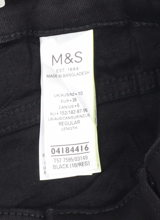 Marks and Spencer Women's Black Bootcut Jeans Size 10