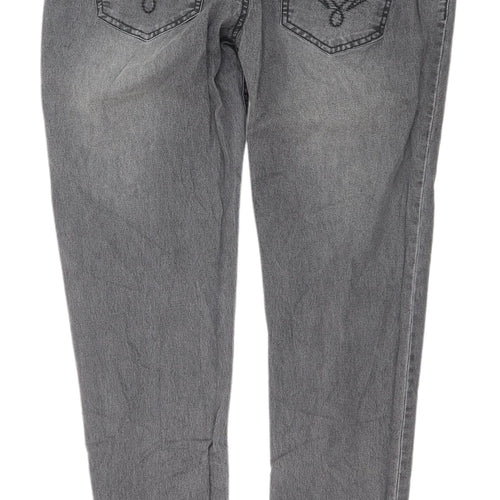Avon Women's Grey Jegging Elastic Waist Jeans Size 10-12