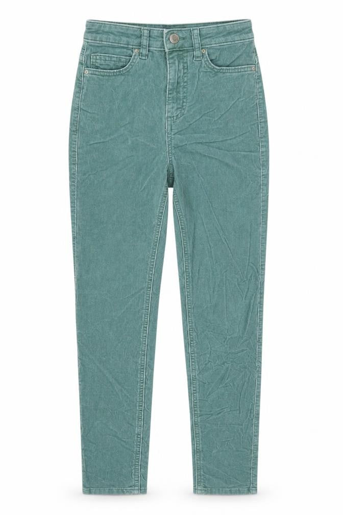 Front view of Marks & Spencer Slim Green Trousers Women, size 6