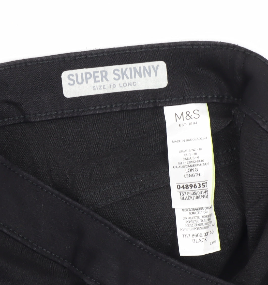 Marks and Spencer Women's Black Super Skinny Jeans