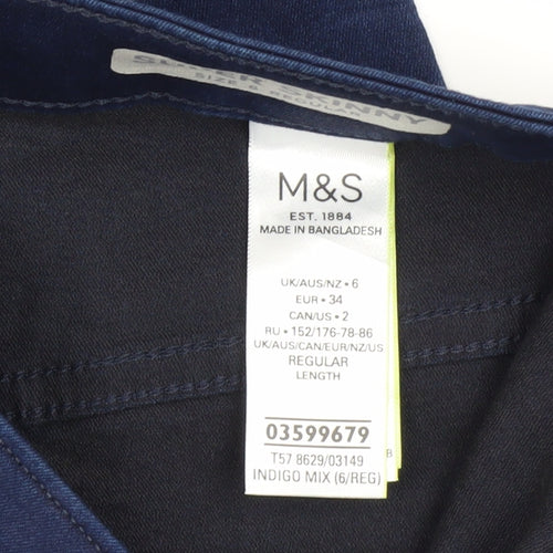 Marks & Spencer Women's Skinny Blue Jeans Size 6