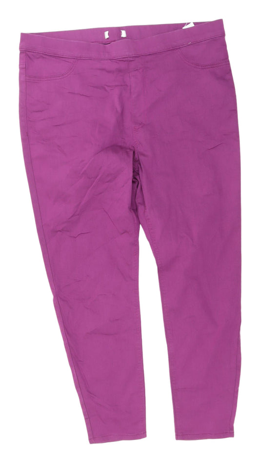 Marks & Spencer Women's Purple Cropped Jeans Size 18