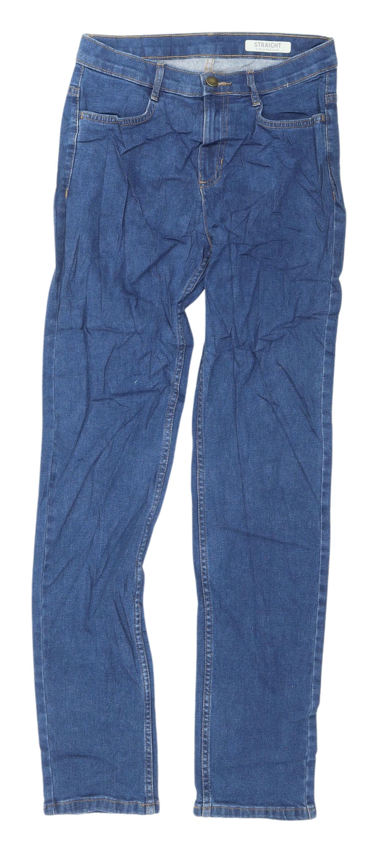 Marks & Spencer Women's Blue Straight Jeans