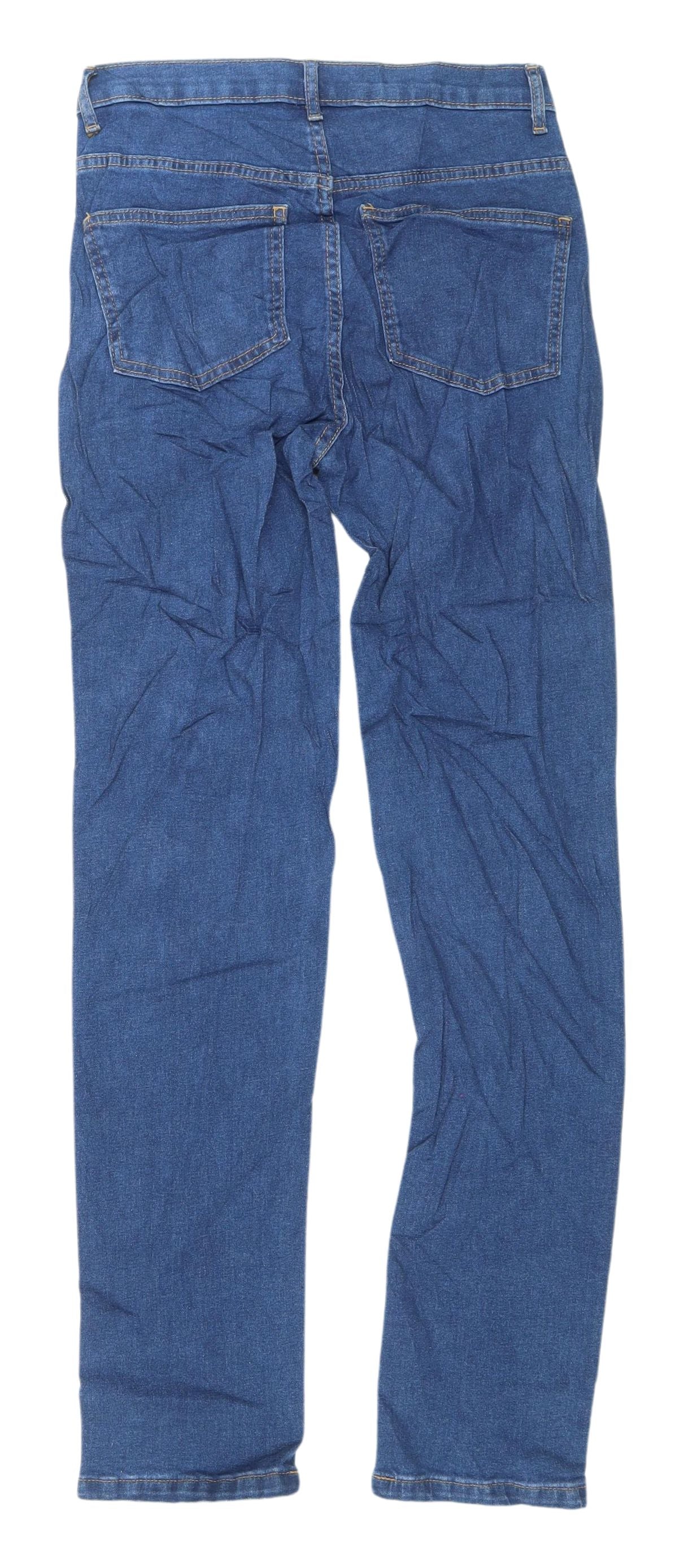 Marks & Spencer Women's Blue Straight Jeans