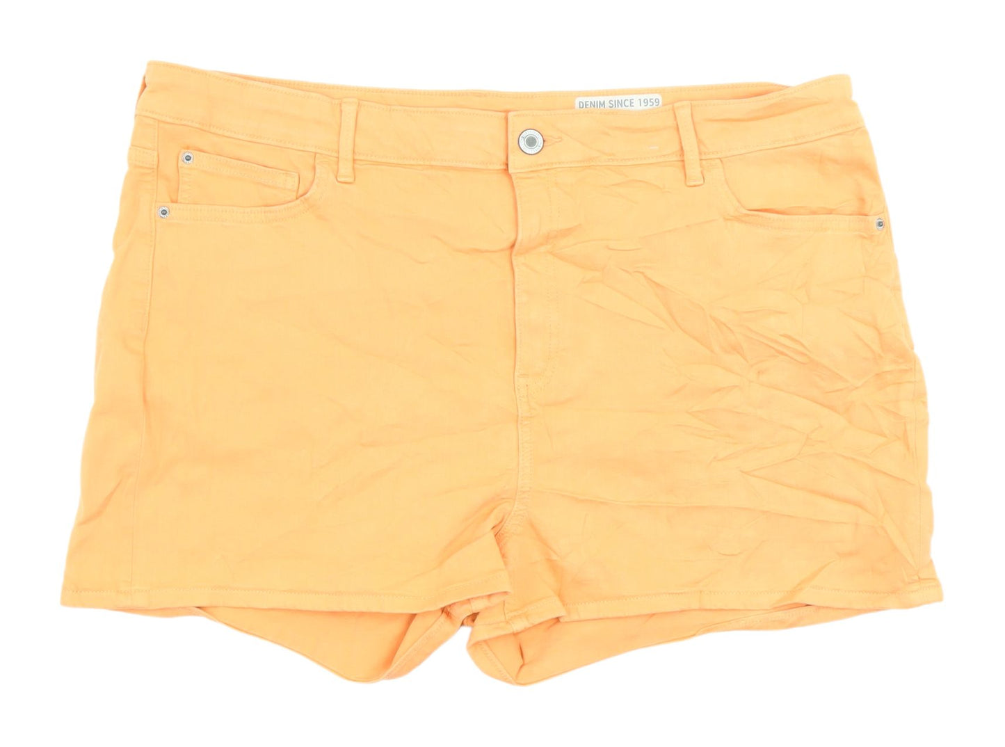 Marks and Spencer Women's Orange Chino Shorts Size 20