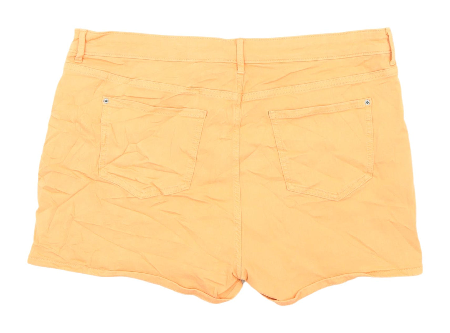 Marks and Spencer Women's Orange Chino Shorts Size 20