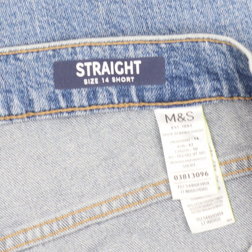 Marks & Spencer Women's Blue Straight Jeans Size 14