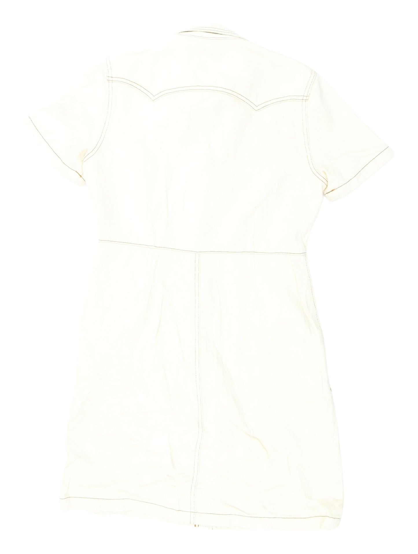 Marks and Spencer Ivory Cotton Shirt Dress Size 10