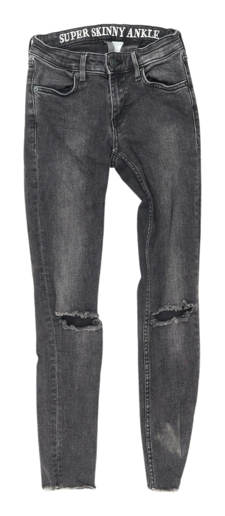 H&M Women's Black Super Skinny Ankle Jeans, Size 4