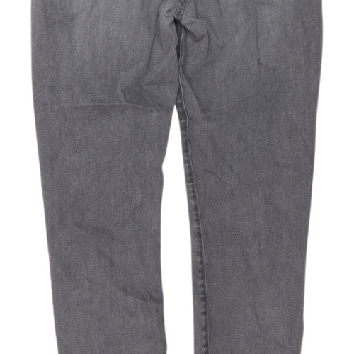 7 For All Mankind Grey Skinny Slim Jeans - Size 10