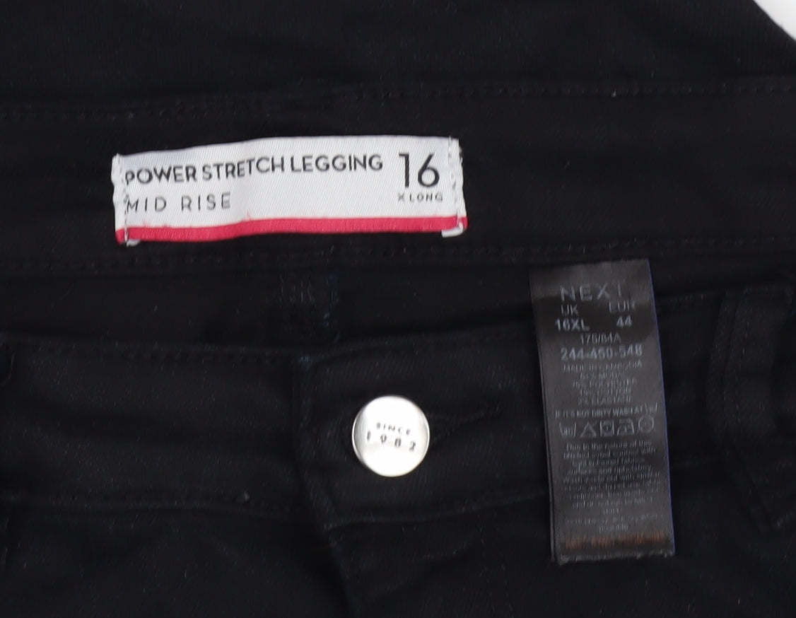 Next Women's Black Slim Jegging Style Jeans Size 16