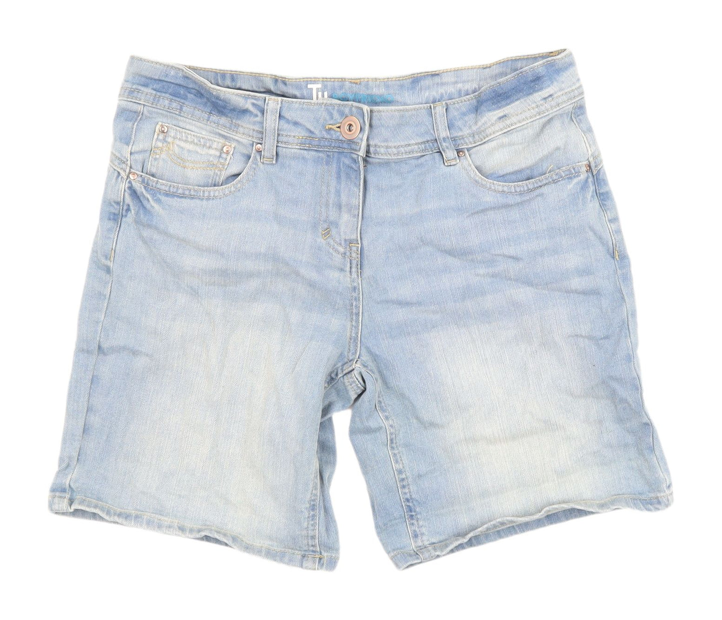 Tu Women's Blue Denim Boyfriend Shorts Size 10